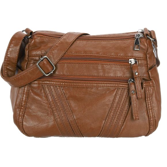 Crossbody Bags, Pu Leather Multi Pocket With Adjustable Straps :D - Picture 1 of 6